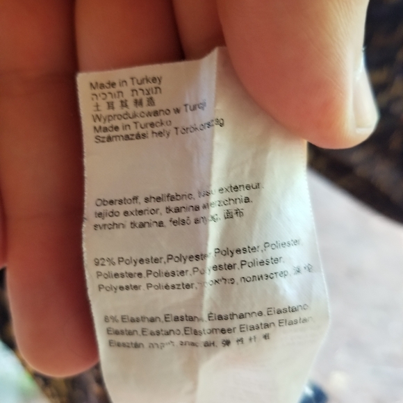 Asymmetrical Midi Dress Betty Barclay Collection Large Wild Pattern Brown Black - Picture 7 of 8